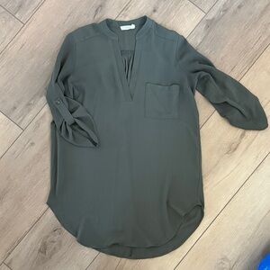 Lush Deep Olive Blouse